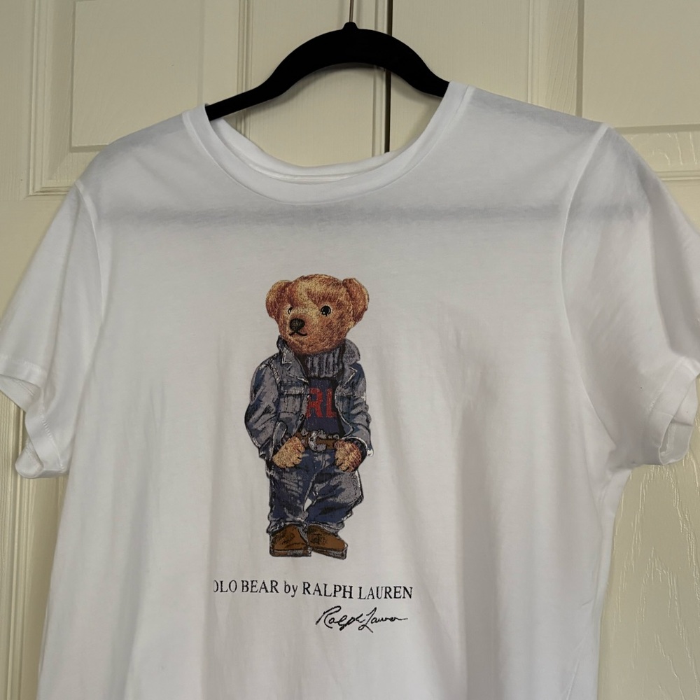 Polo by Ralph Lauren White  Polo Bear Tee - Picture 3 of 6